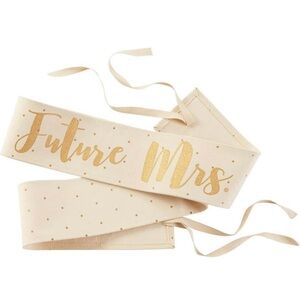 Mud Pie Gold 'Future Mrs' Sash